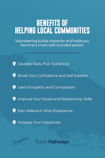 Benefits of helping local communities