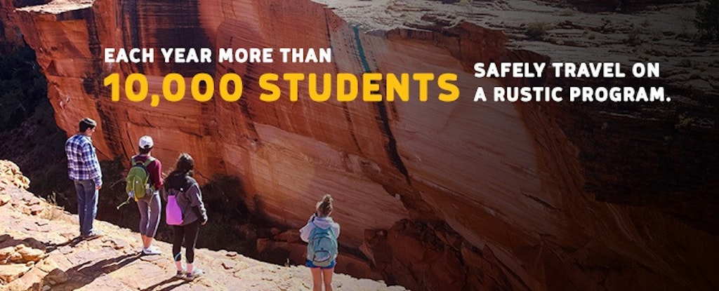 Each year more than 2,420 students travel safely on a Rustic Pathways student travel program
