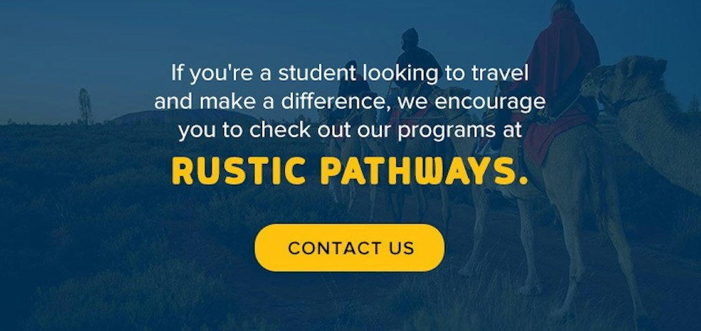 Make a difference by traveling on a Rustic Pathways program. Contact us today to learn more.