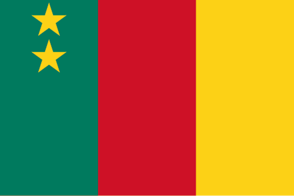 The former flag of Cameroon