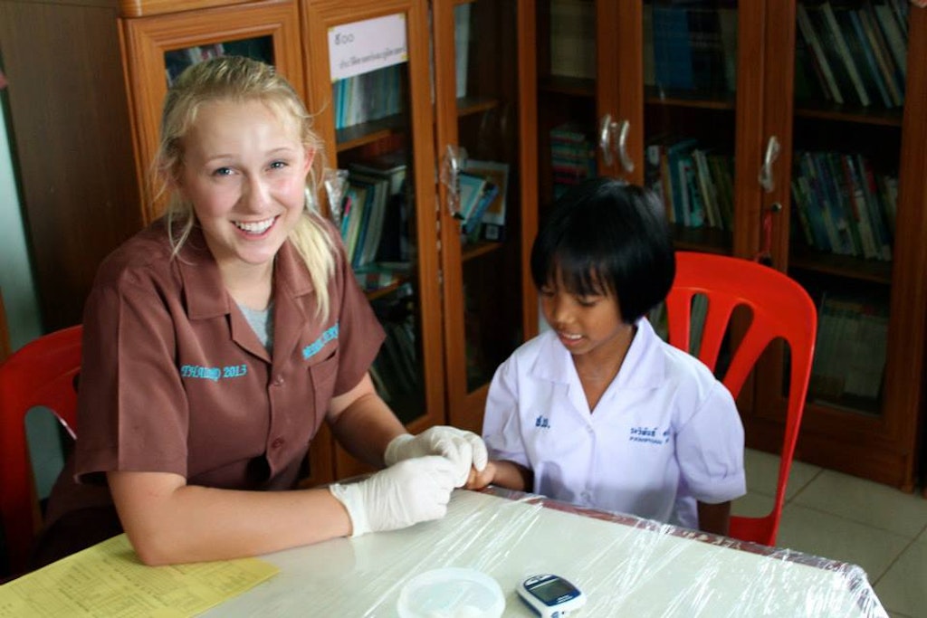 Gabrielle Antolovic with fellow students