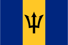 Barbados Flag Icon for Fun Facts About Barbados Table of Contents header