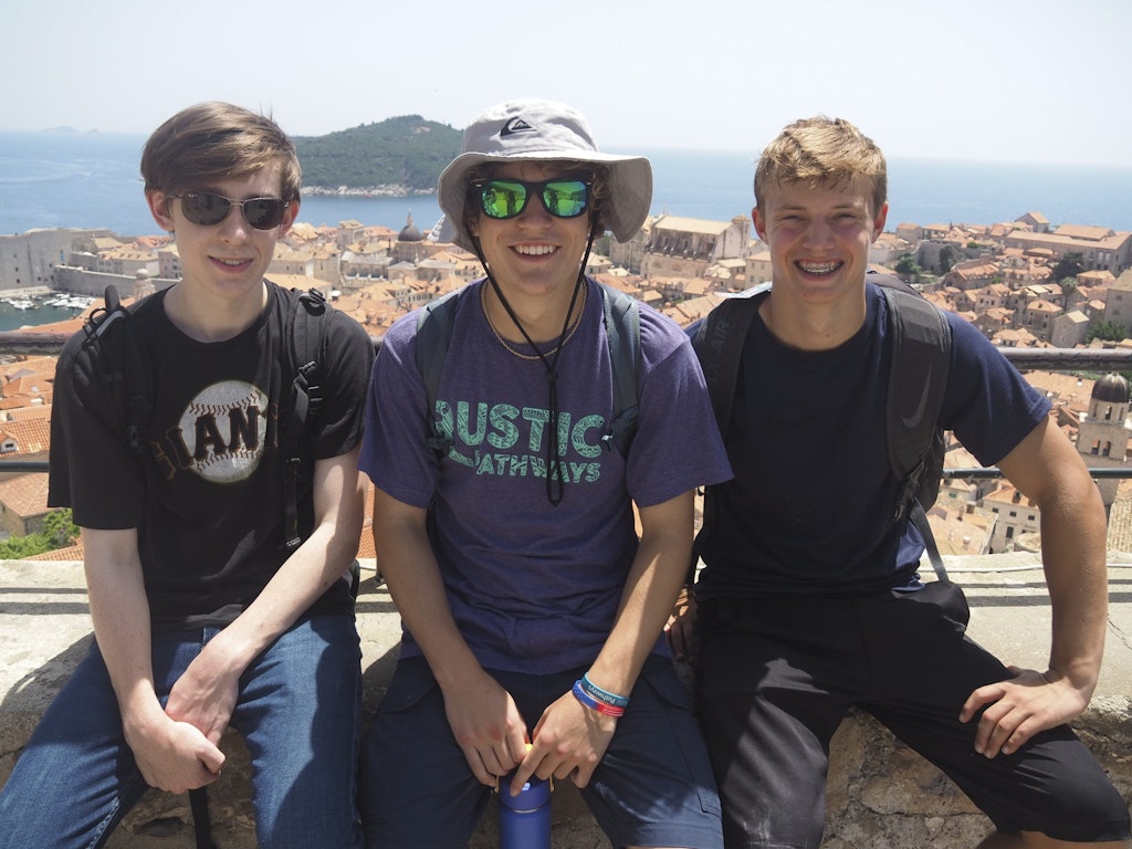 High school students exploring a European city during Rustic Pathways summer volunteer abroad programs