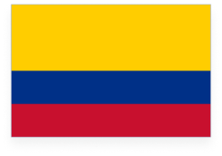 Colombia flag full size. Yellow, blue, red