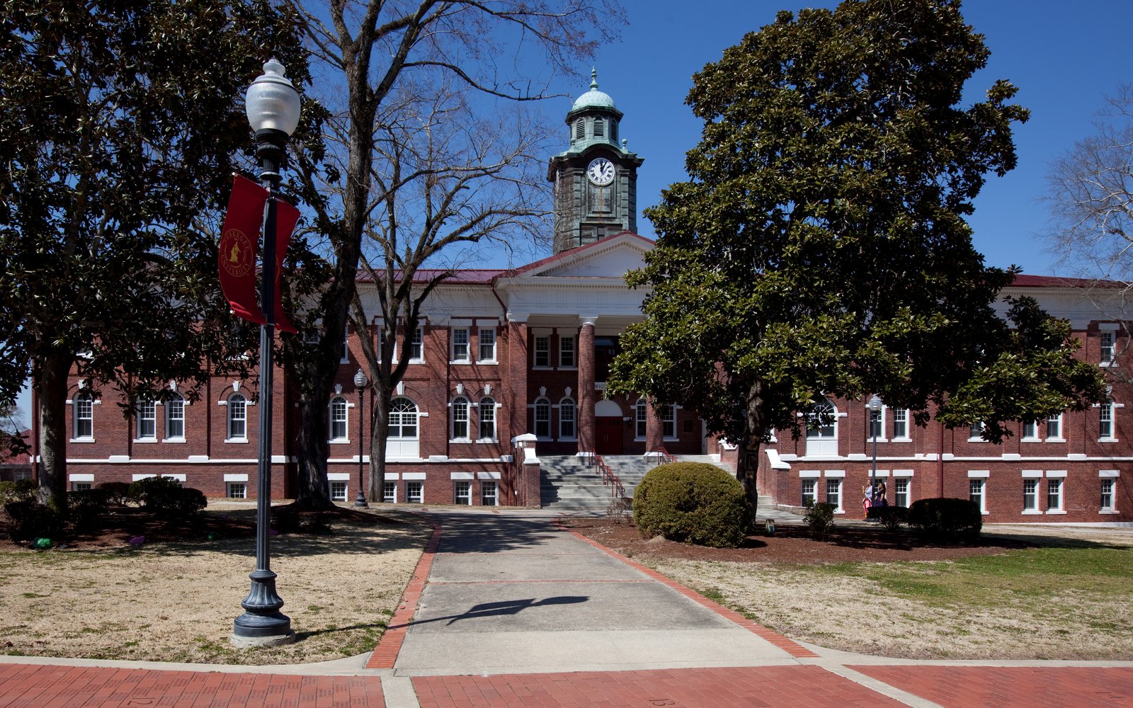 White Hall at Tuskegee University, a historic campus building visited on the HBCU College Exploration route