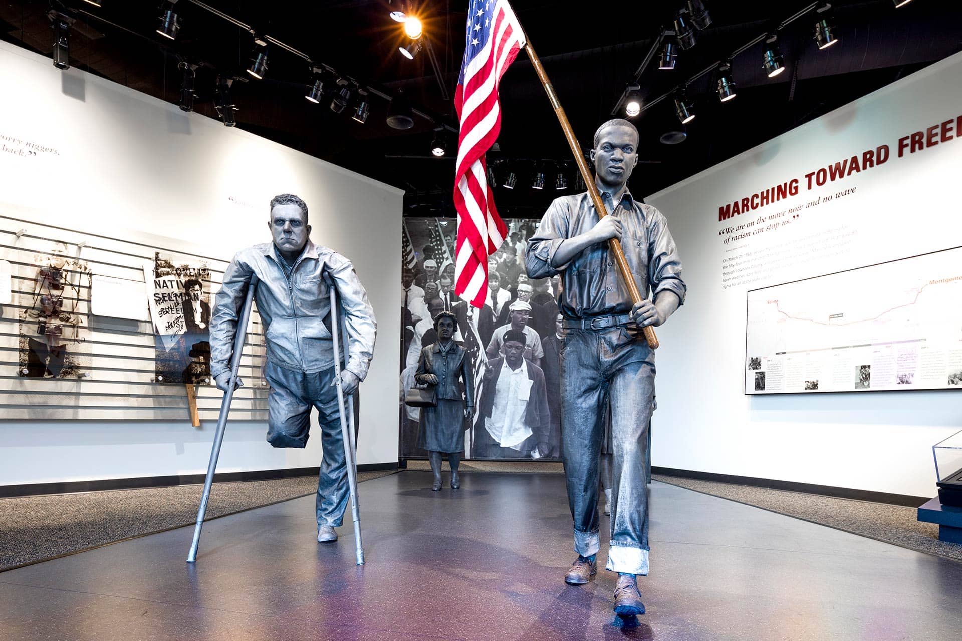 The Lowndes Interpretive Center on the Selma to Montgomery march route.
