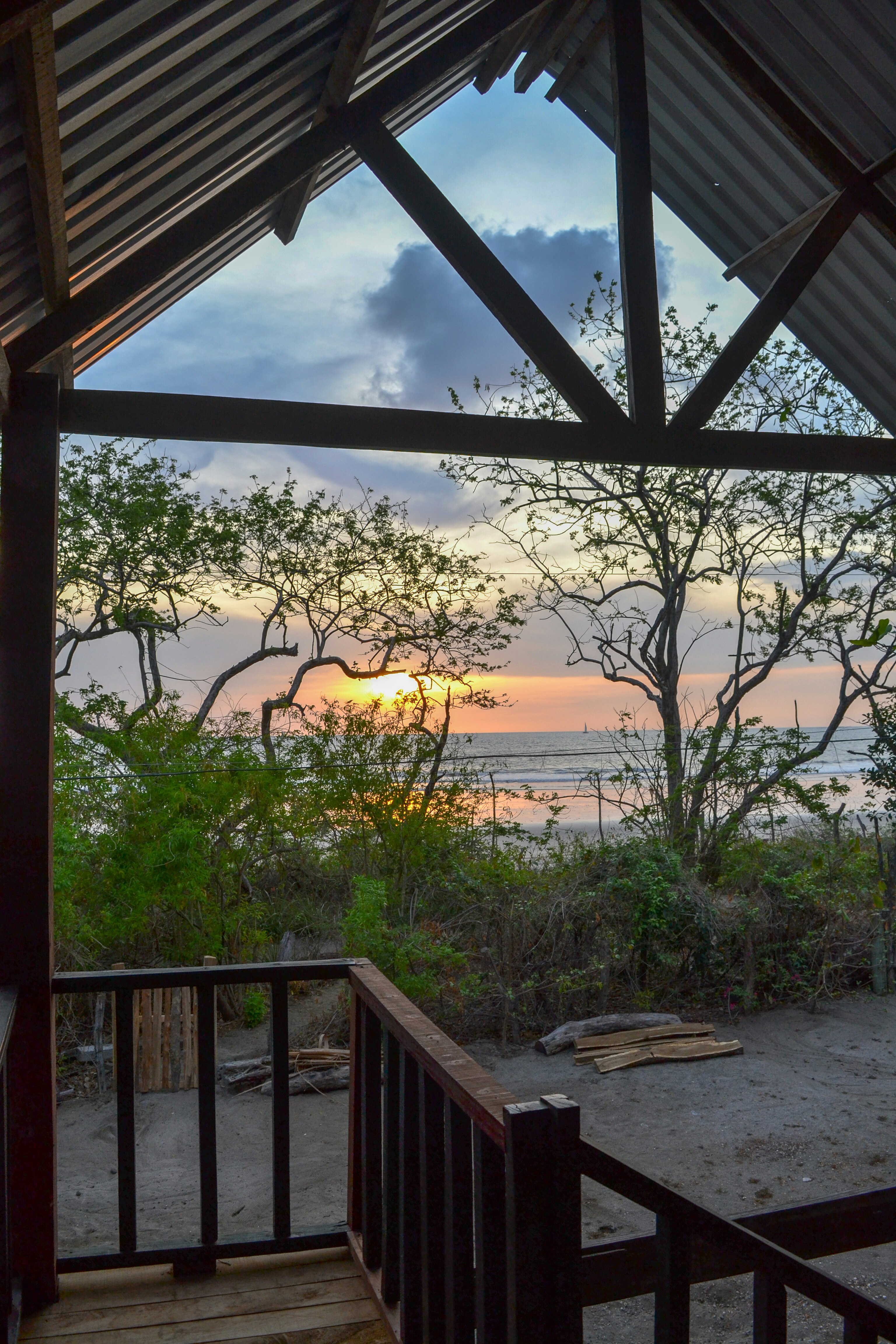 Surf and Service Base exterior in Playa Grande, Costa Rica
