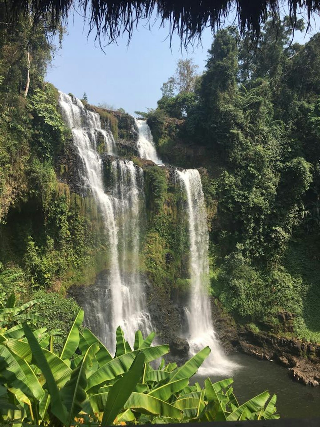 A waterfall in Laos.