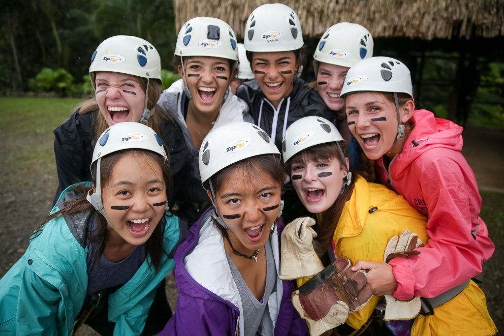 International students on a teen travel program abroad.