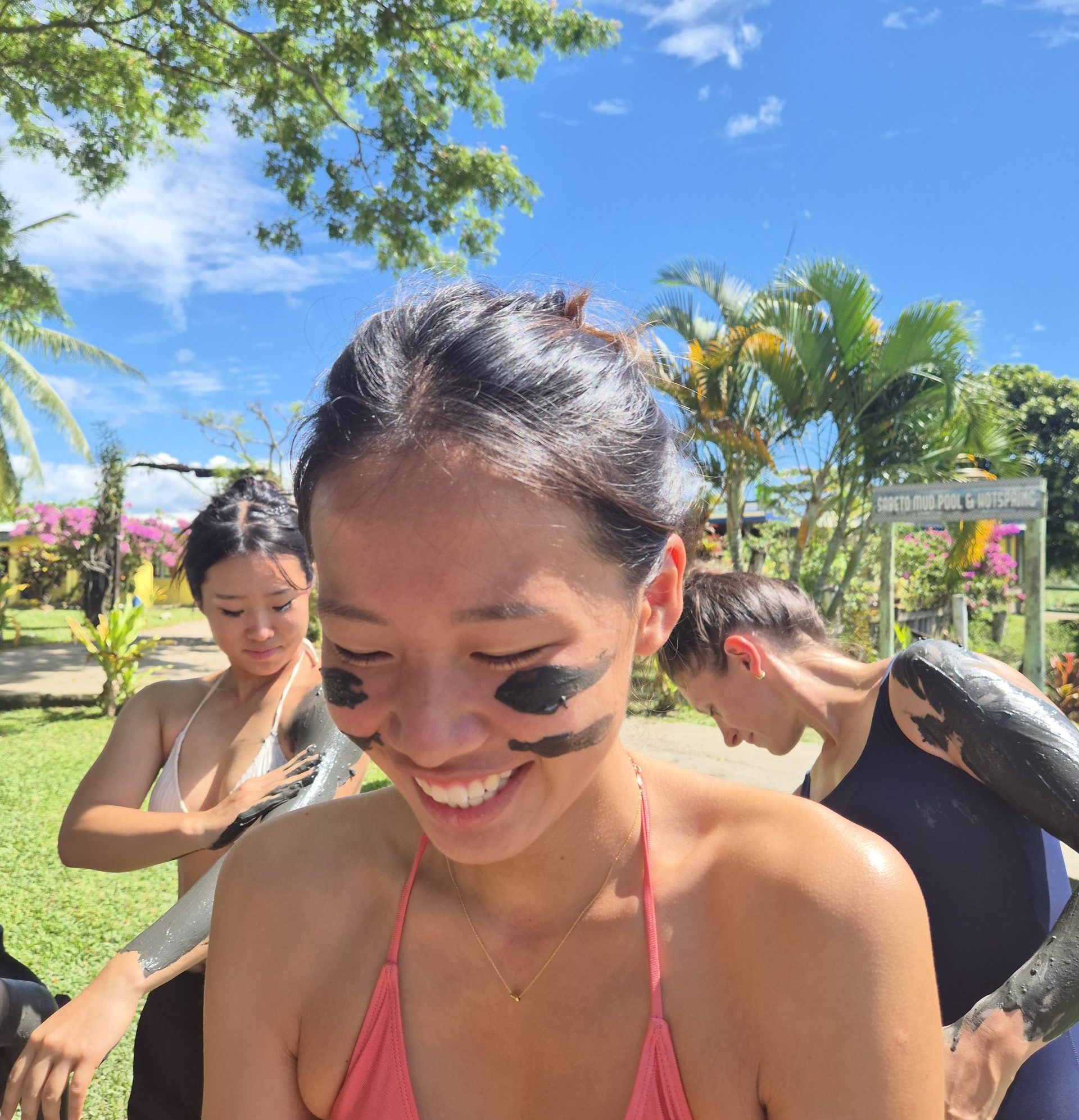 Fiji Student Travel and Volunteer Programs for Teens as students enjoy a natural mud pool experience, cultural immersion, and island adventure activities in Fiji.