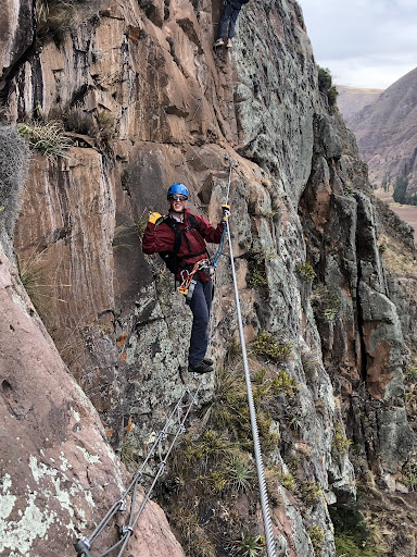 Hayes Benenson climbing in Peru