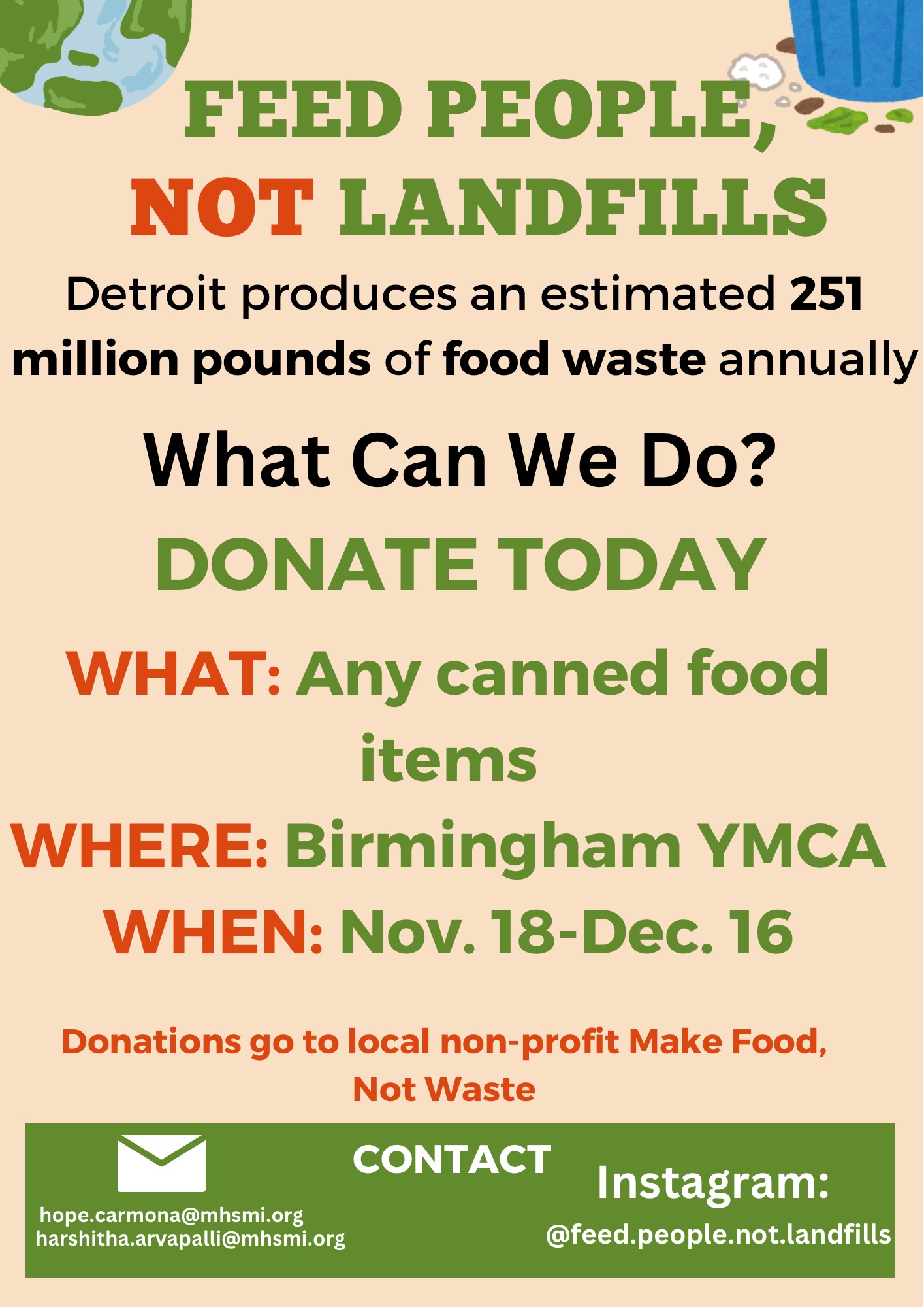 Hope Carmona and Harshitha Arvapalli - Feed People, Not Landfills - Image 1