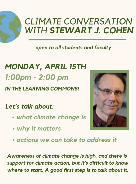 Indira's climate change conversation event