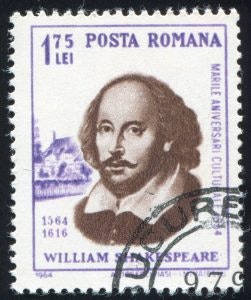Postage stamp of William Shakespeare. Fun Facts About Italy