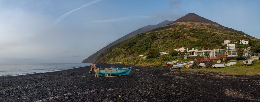 Italy's volcanic Mount Stromboli. Fun Facts About Italy