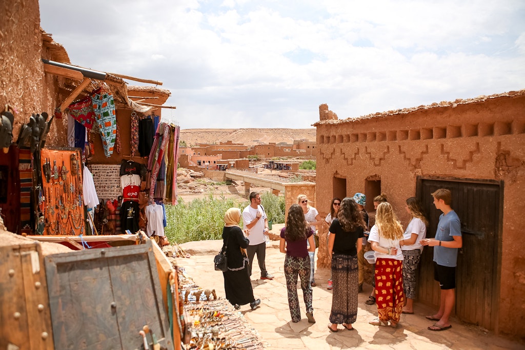 Students exploring parts of Morocco on an educational travel program.