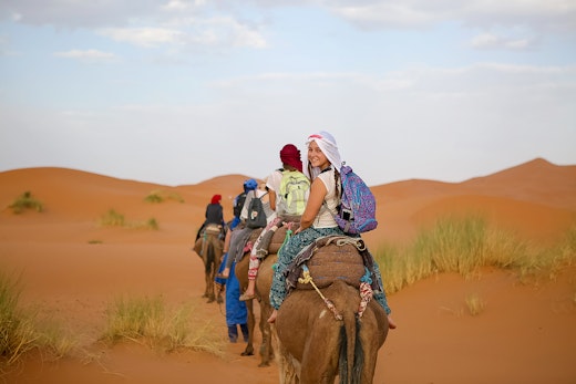 Students in the High Atlas on a service and culture trip for teens in Morocco