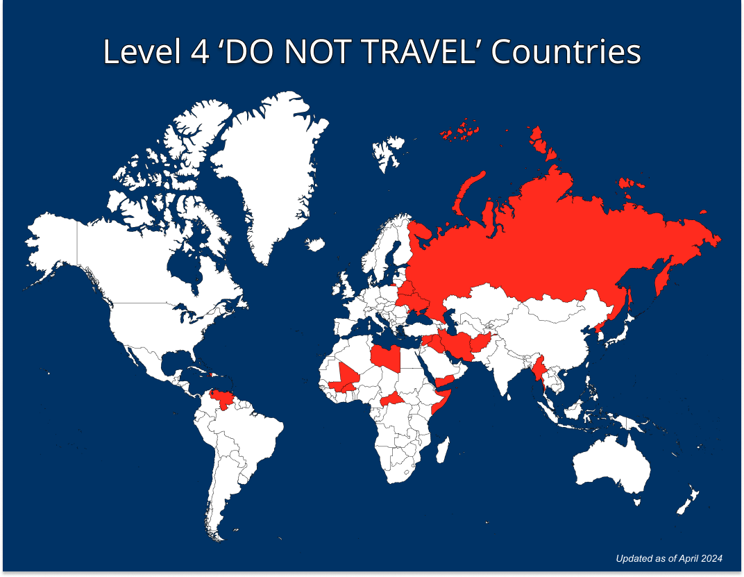 Where can't Americans travel?