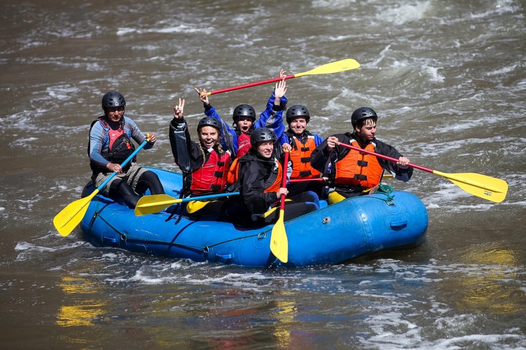 White water rafting in Peru