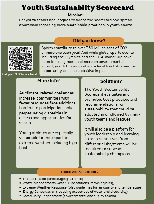 Rishin Tandon - Inspiring Sustainable Youth Sports and Climate Leaders With YESS (Youth Eco Sports Scorecard) - Image 1