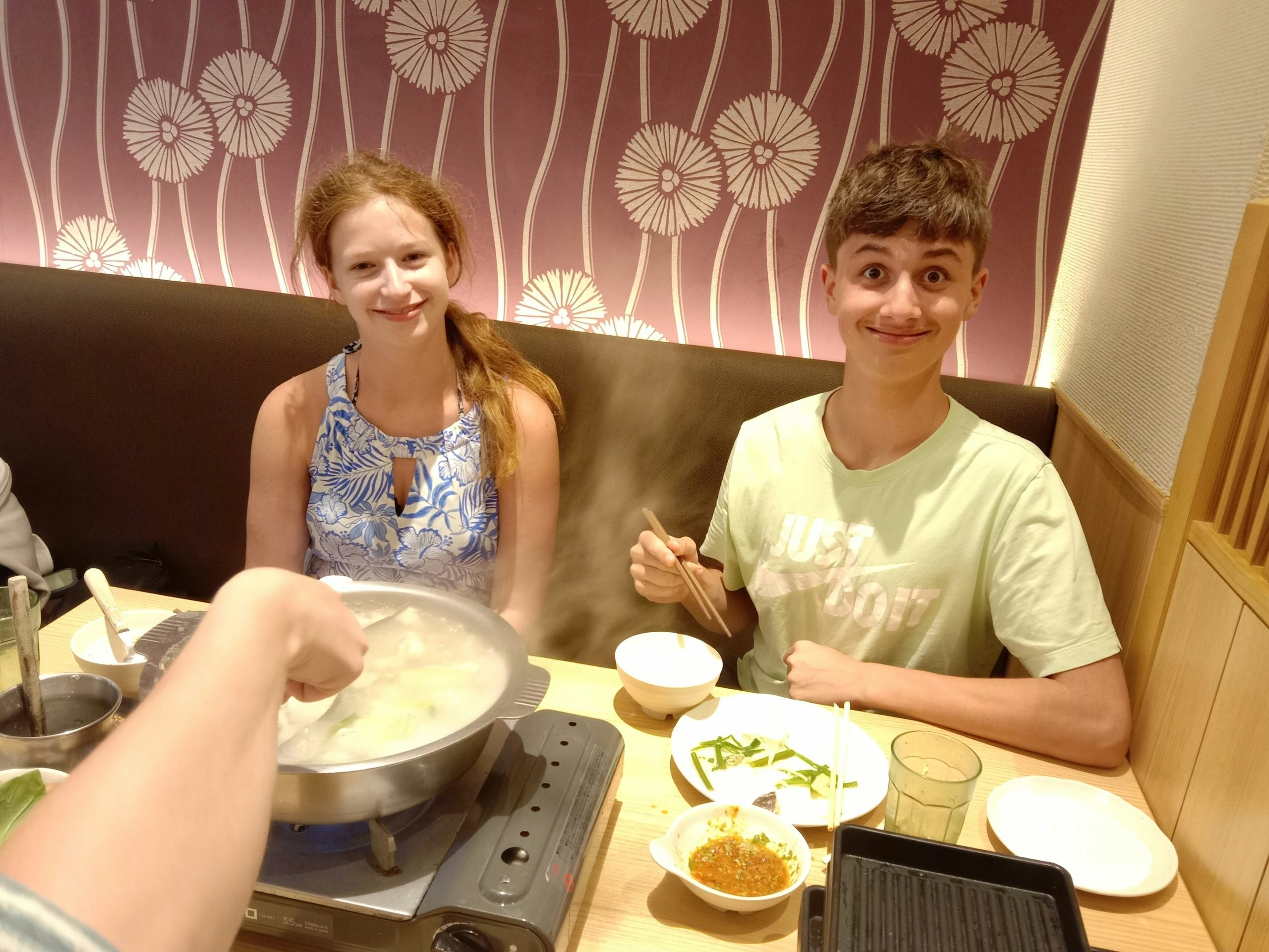 Students together on the Tokyo to Seoul program