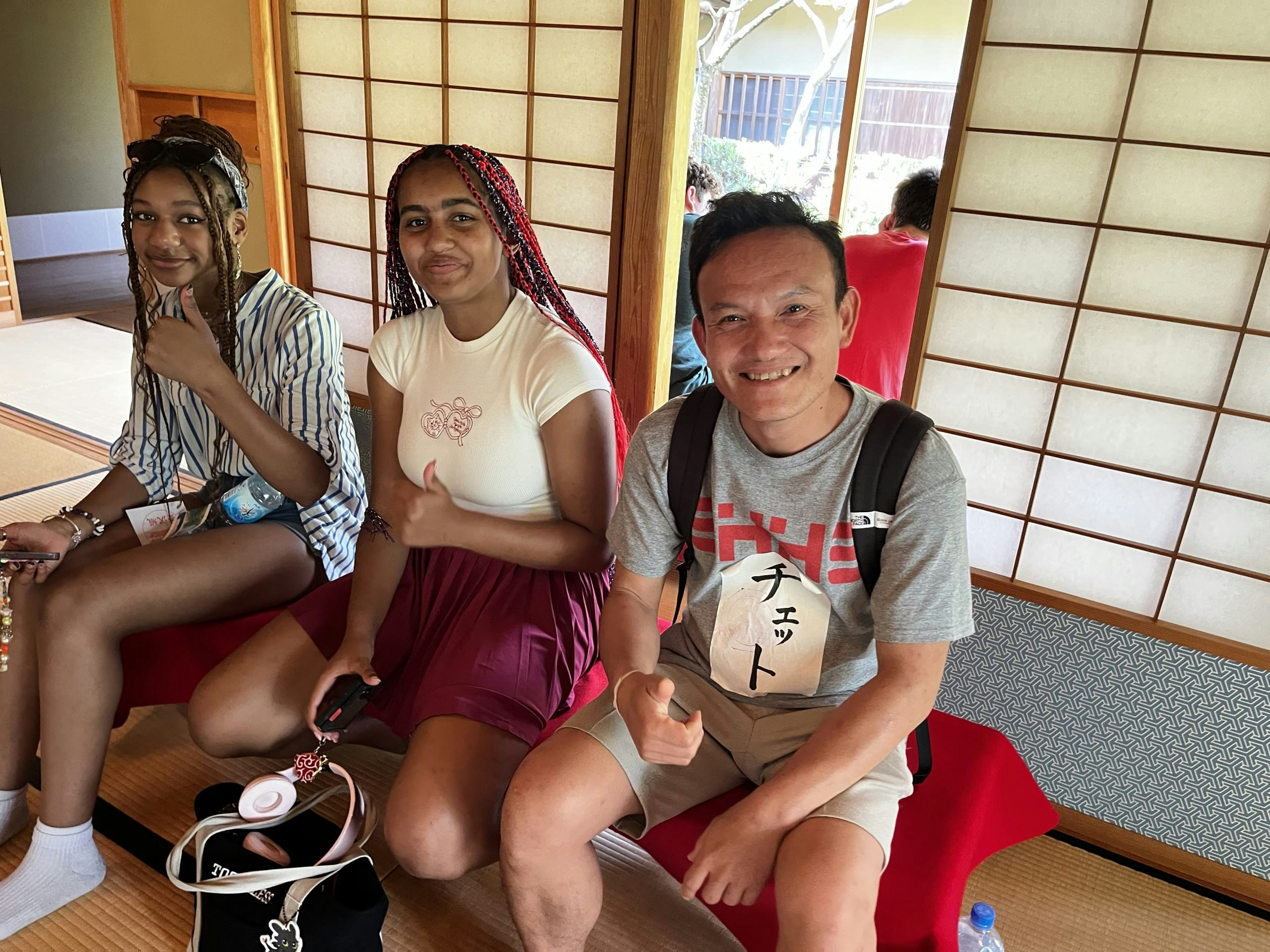 Students traveling on the Tokyo to Seoul program