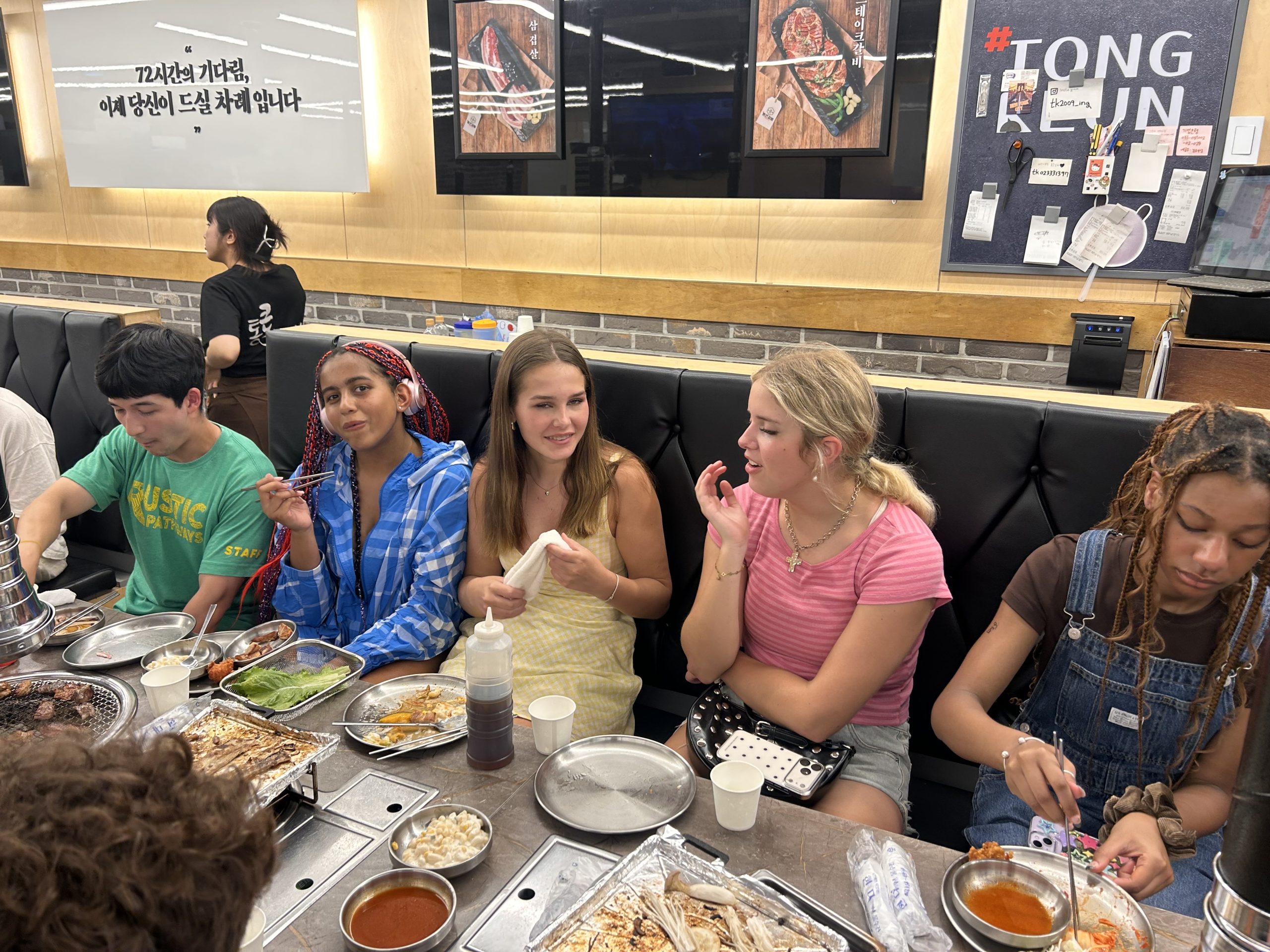 Students taking part in the Tokyo to Seoul program