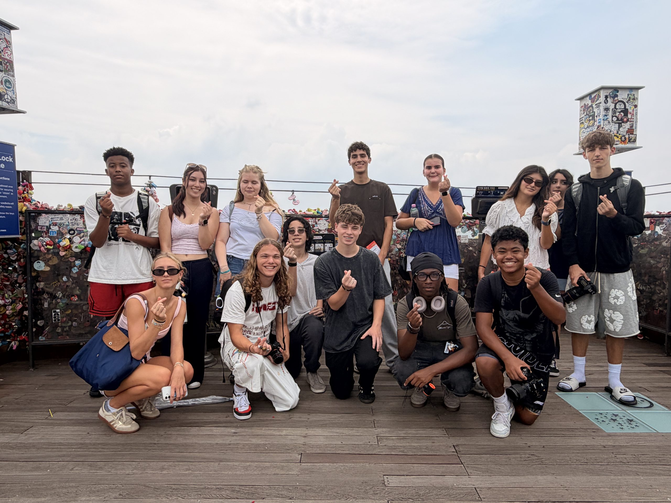 Tokyo to Seoul students during a summer program activity