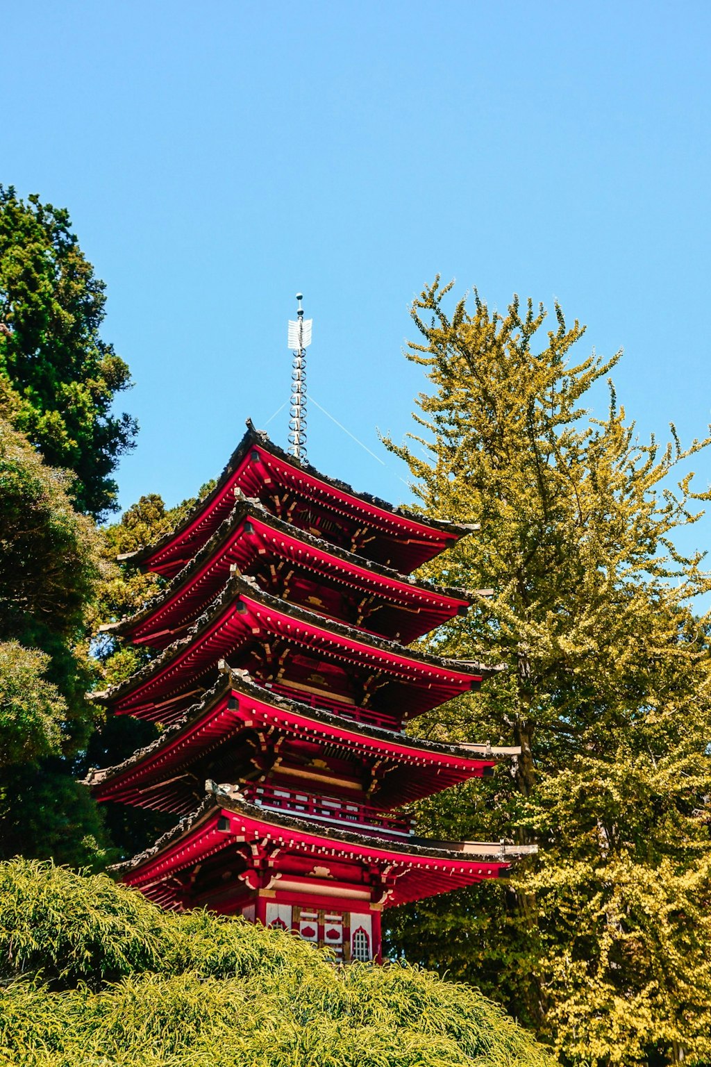 Picture of a temple in Japanese Tea Garden, San Francisco. 