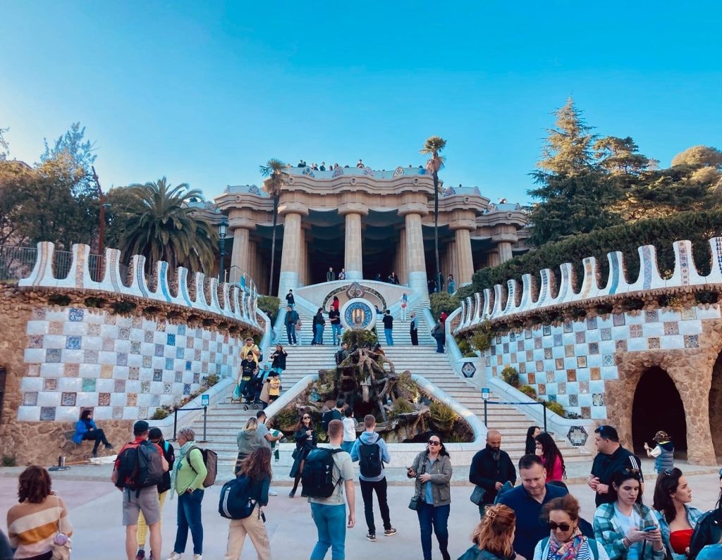 Park Guell in Barcelona, Spain