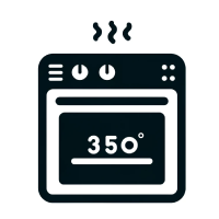Preheat oven to 350 degrees Fahrenheit or 177 degrees Celsius