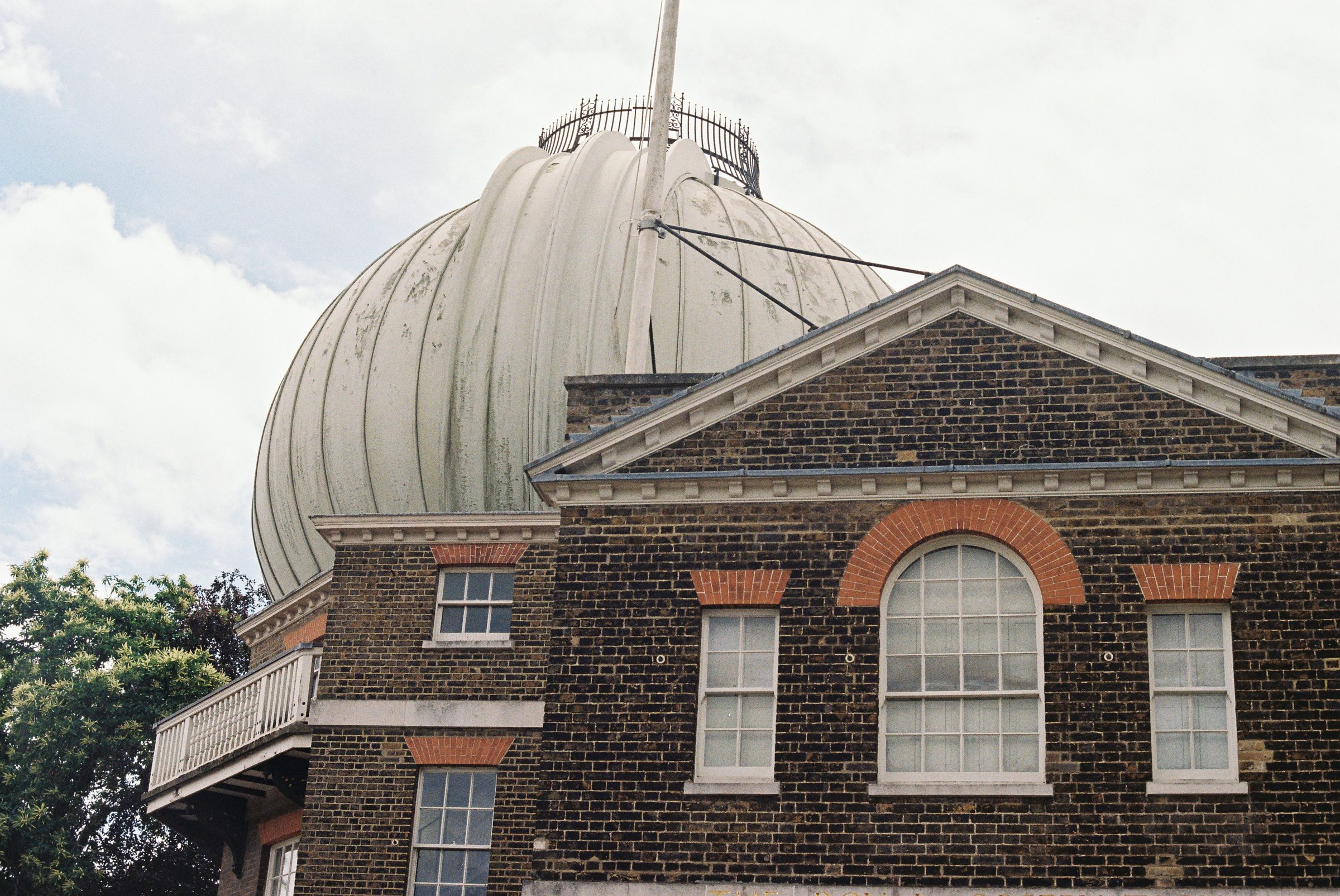 The dome and time ball of the Royal Observatory at Greenwich
