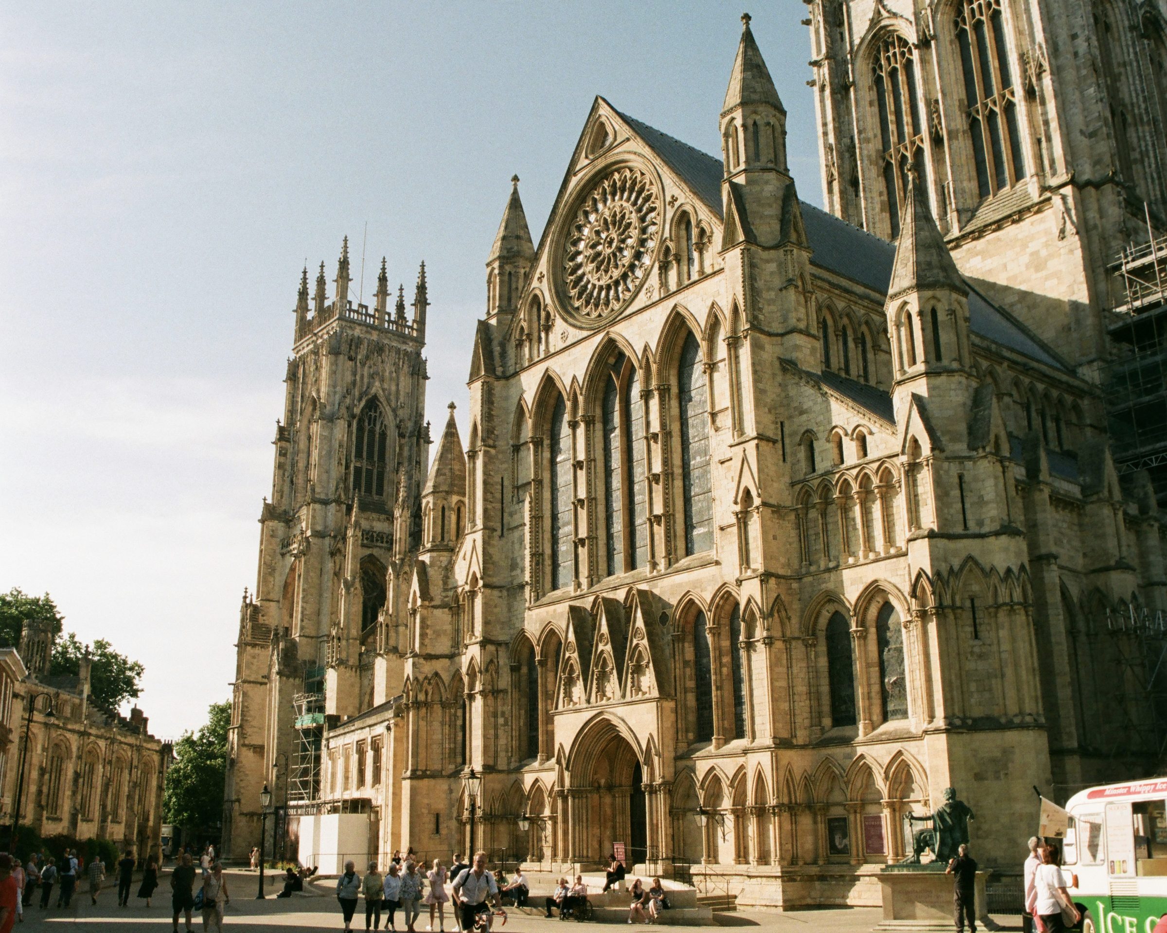 The west front and twin towers of York Minster