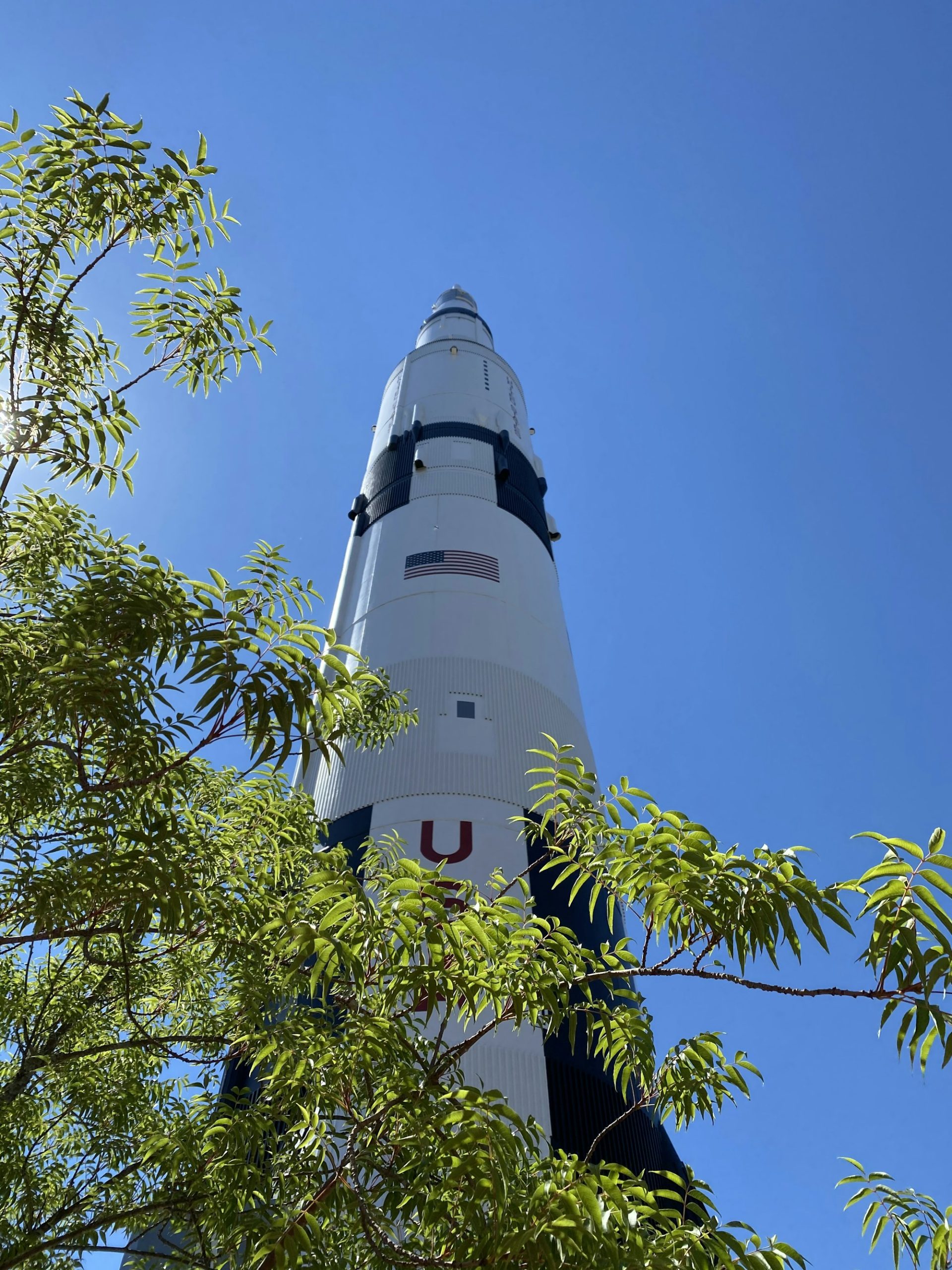 The Saturn V rocket at the U.S. Space & Rocket Center in Huntsville.