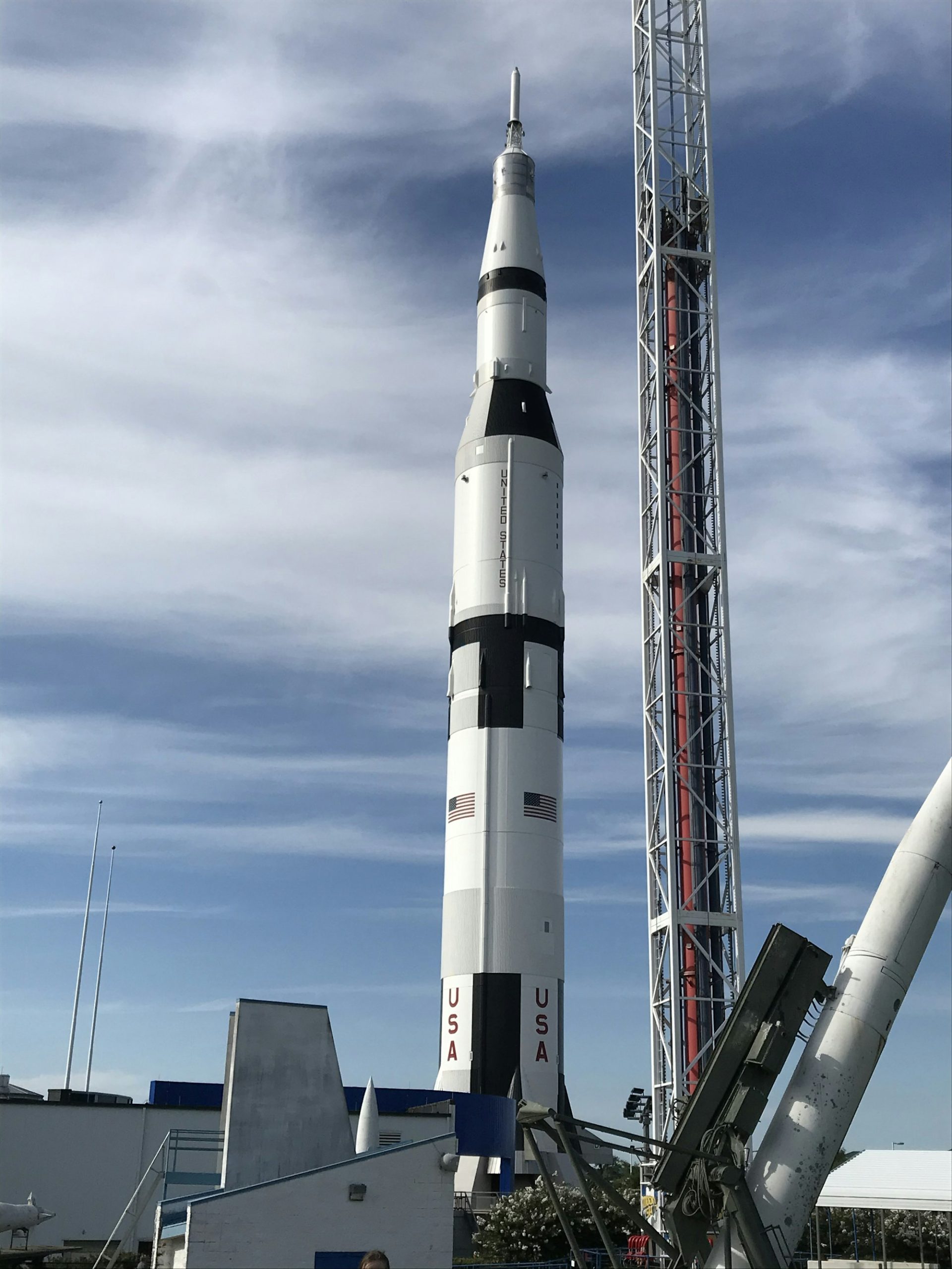 Rocket stages on display at the U.S. Space and Rocket Center, Huntsville.