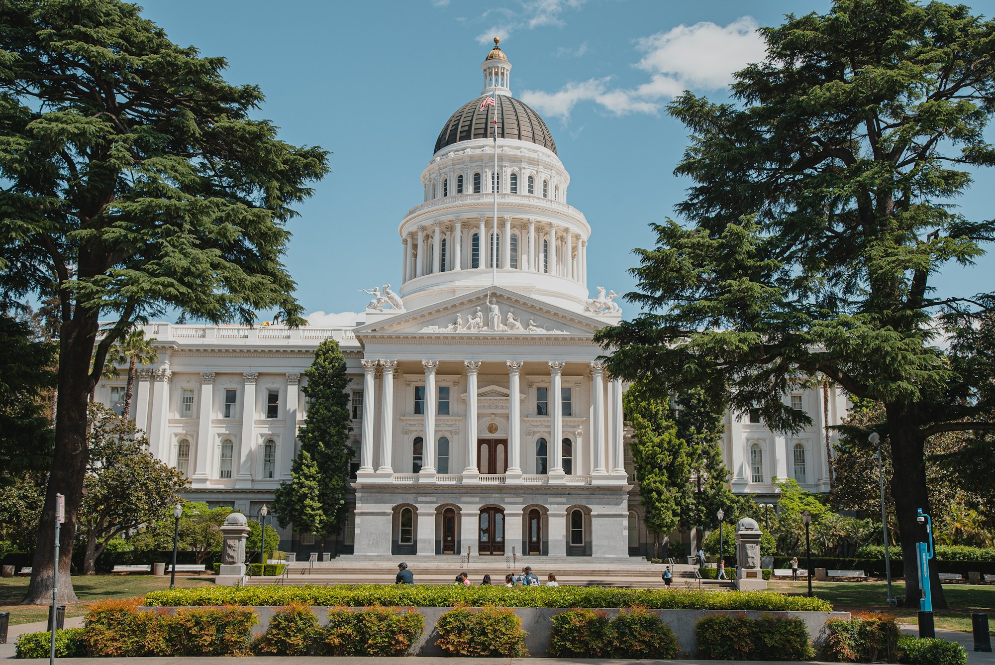 The dome of the California State Capitol in Sacramento.