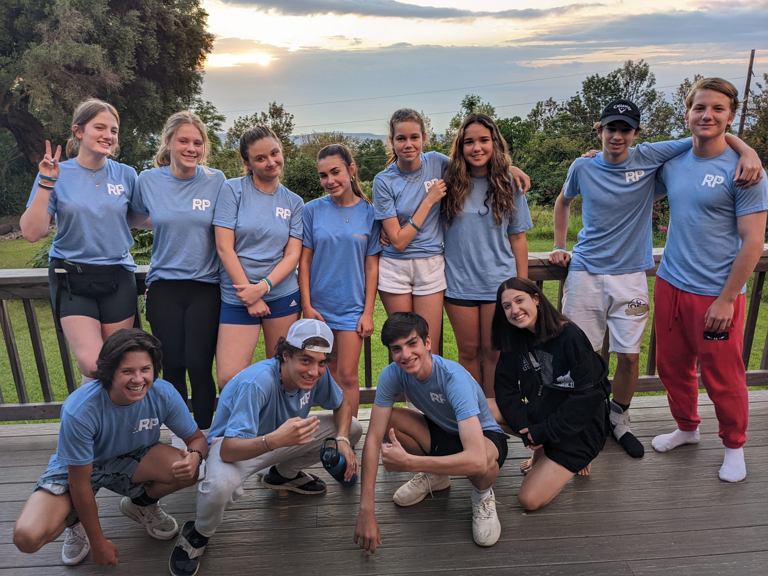 Group photo of students in Hawaii.