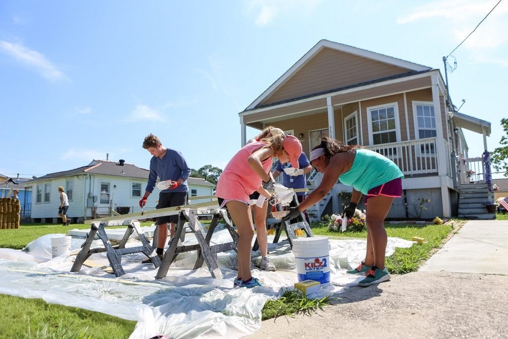 rebuilding houses in New Orleans