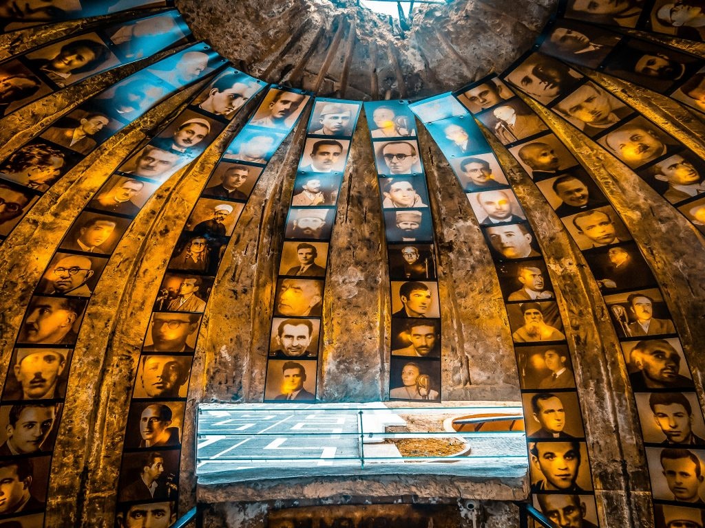BUNK'ART, Rruga Fadil Deliu, Tirana, Albania. A bunker displays artwork.