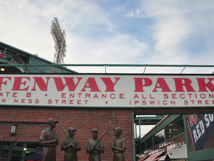 The Fenway Park entrance on Jersey Street.
