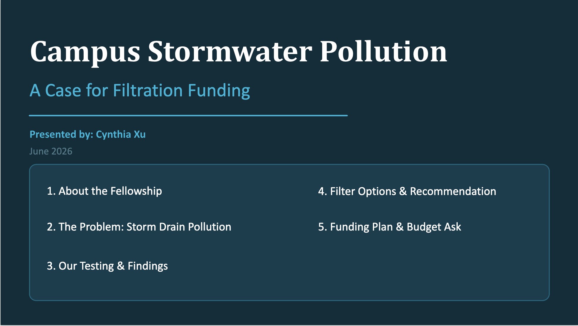 Cynthia Xu, Filtering the Future: A Student&rsquo;s Fight Against Stormwater Pollution, image 3