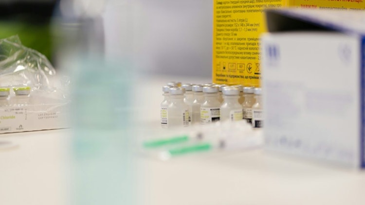 vaccines, photo of bottles of vaccines 