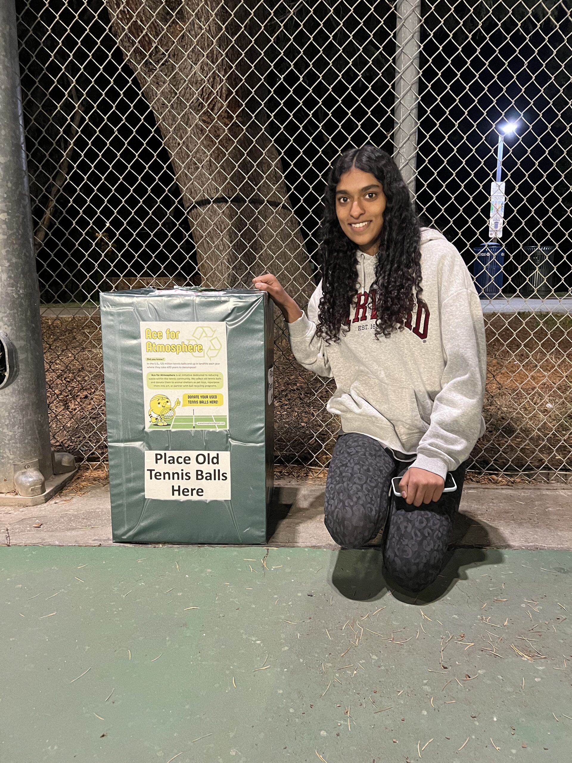 Hasinishree Jeyakumar, Ace for Atmosphere: Giving Used Tennis Balls a Second Life, image 1