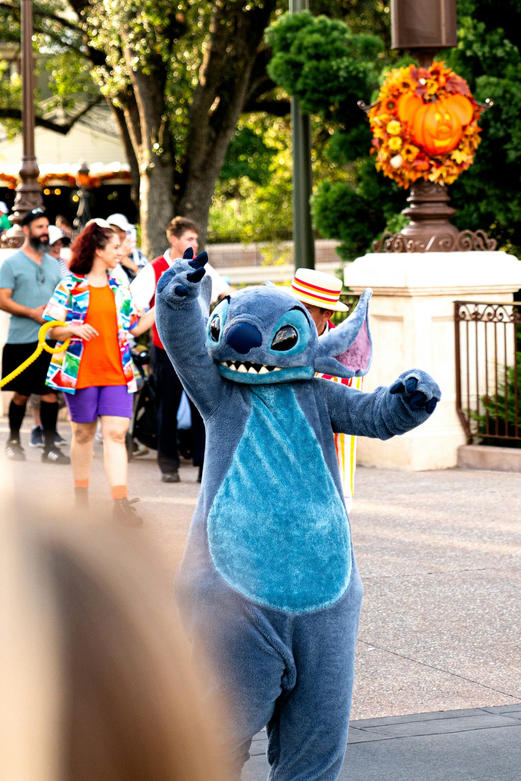 Picture of Stitch at Walt Disney World festival in Orlando. fun facts about orlando