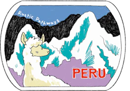 Rustic Pathways Peru sticker, used to mark a travel day