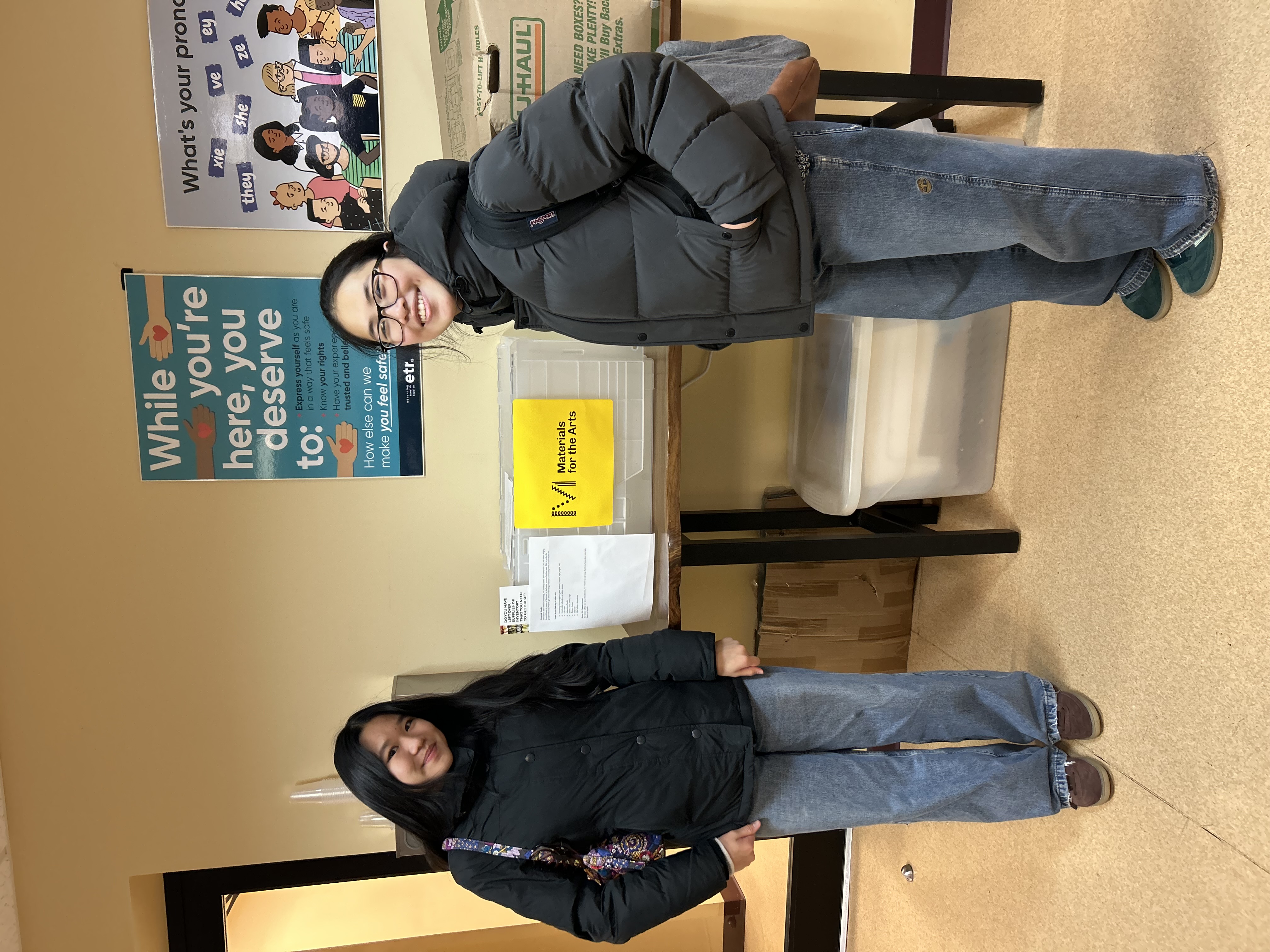 Selena Huang and Amanda He