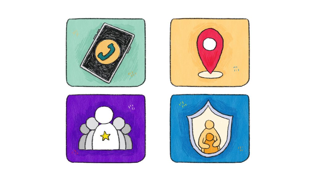 Four teen travel company trust verification signals: phone number, physical address, ownership disclosure, and child safeguarding policy