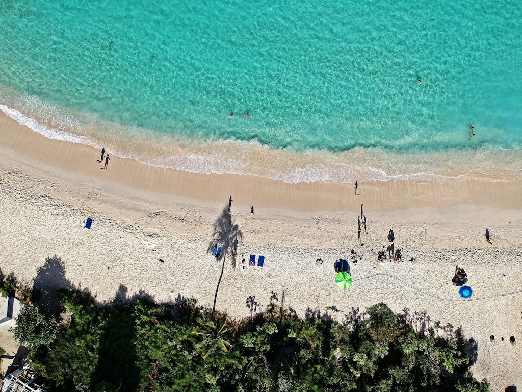 An aerial shot of the British Virgin Islands. Learn more fun facts about the British Virgin Islands!