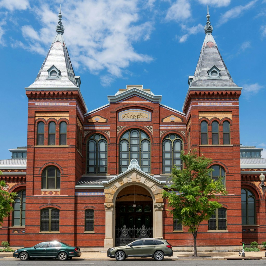 The Smithsonian Arts and Industries Building in Washington, D.C., is a historic Victorian-style building.